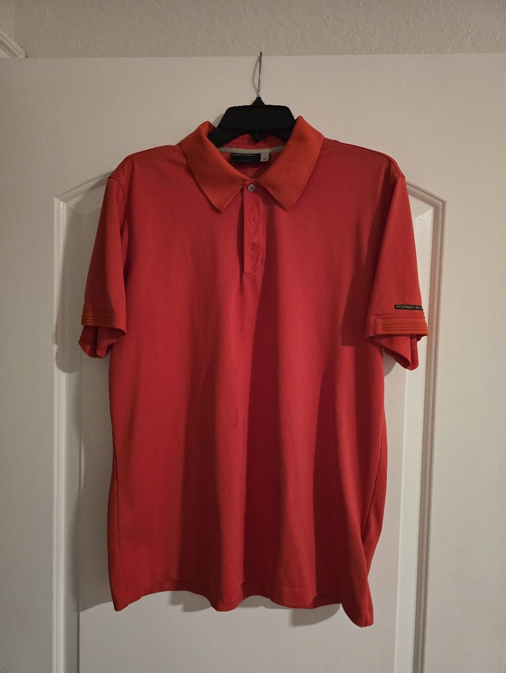 Porsche Design Men's Bright Orange Polo Shirt
